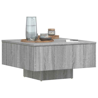 vidaXL Coffee Table Grey Sonoma 60x60x31.5 cm Engineered Wood 4