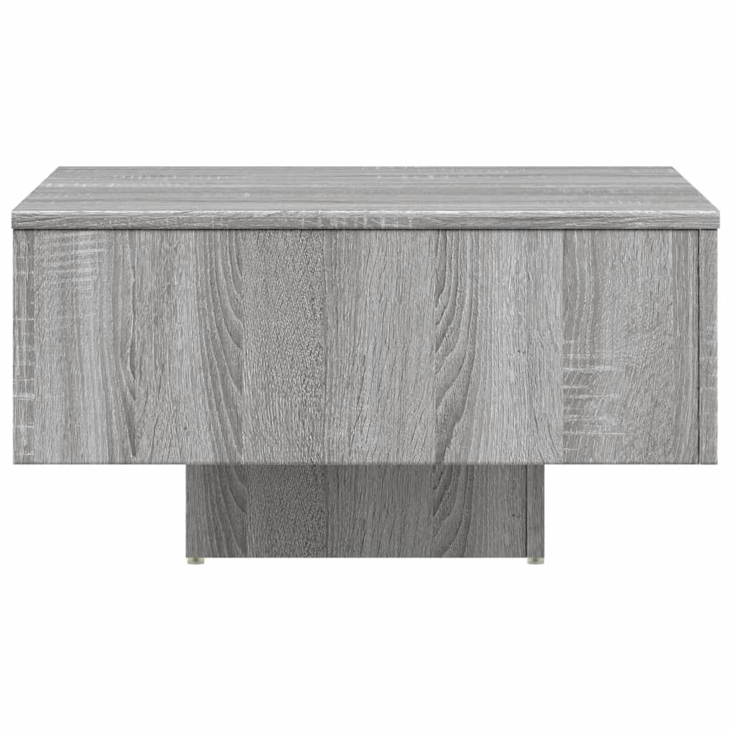 vidaXL Coffee Table Grey Sonoma 60x60x31.5 cm Engineered Wood 5