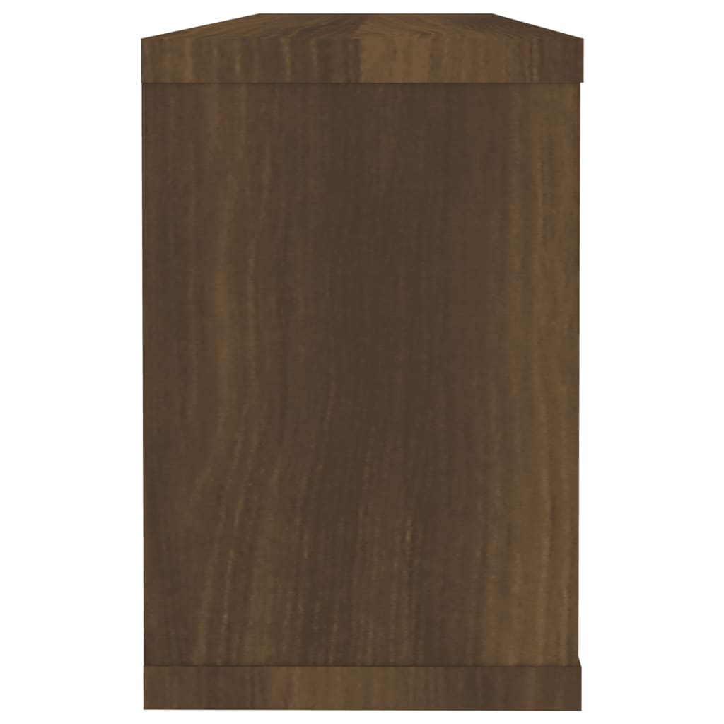 vidaXL Wall Cube Shelves 6 pcs Brown Oak 60x15x23 cm Engineered Wood 6