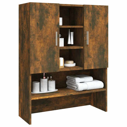 vidaXL Washing Machine Cabinet Smoked Oak 70.5x25.5x90 cm 5