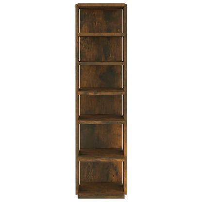 vidaXL Shoe Rack Smoked Oak 27.5x27x102 cm Engineered Wood 3