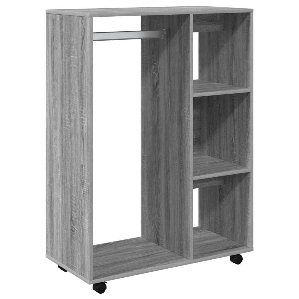 vidaXL Wardrobe Grey Sonoma 80x40x110 cm Engineered Wood 2