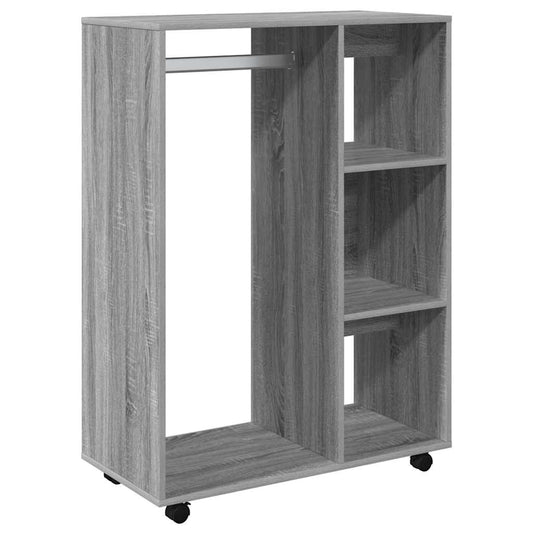 vidaXL Wardrobe Grey Sonoma 80x40x110 cm Engineered Wood 2