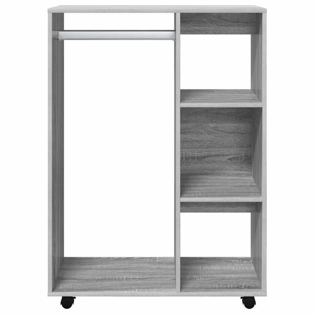 vidaXL Wardrobe Grey Sonoma 80x40x110 cm Engineered Wood 3