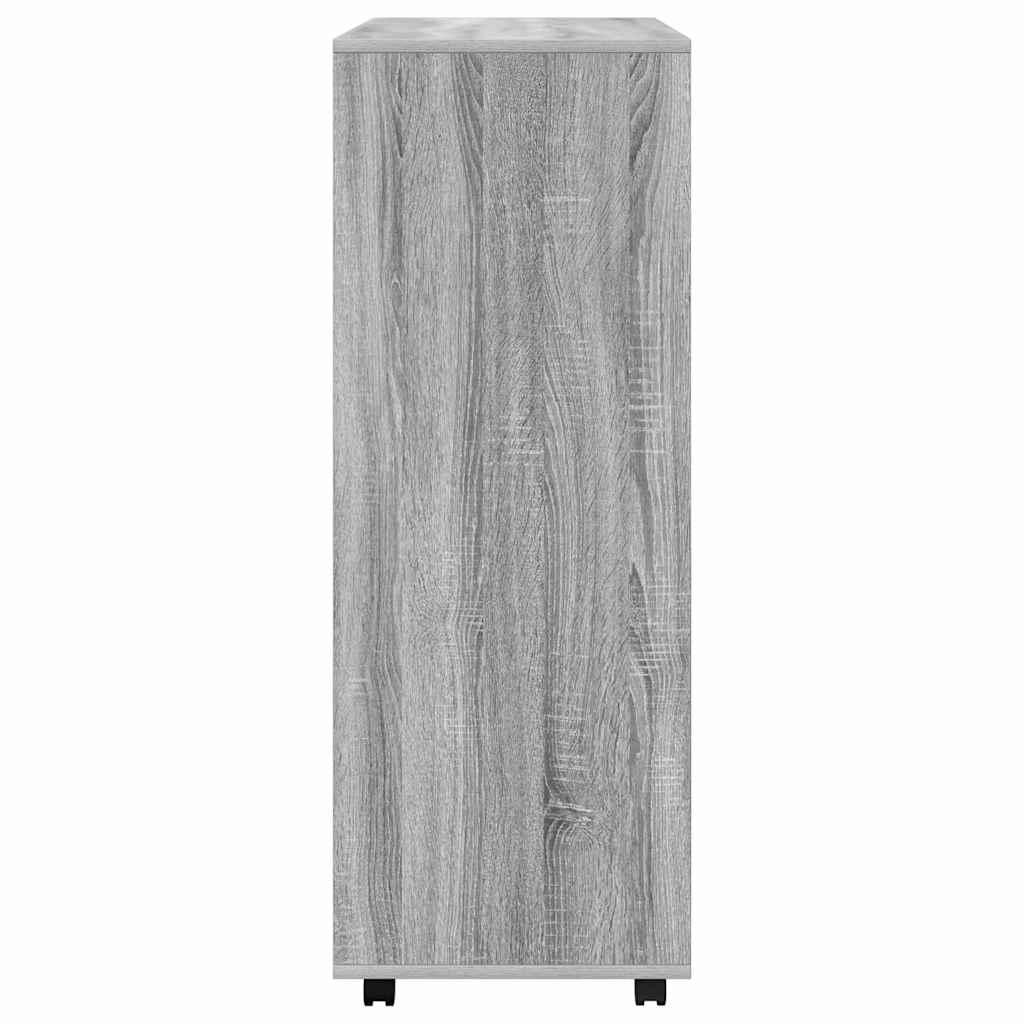 vidaXL Wardrobe Grey Sonoma 80x40x110 cm Engineered Wood 4