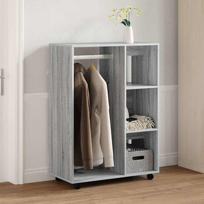 vidaXL Wardrobe Grey Sonoma 80x40x110 cm Engineered Wood 1