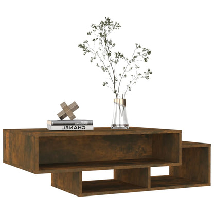 vidaXL Coffee Table Smoked Oak 105x55x32 cm Engineered Wood 3
