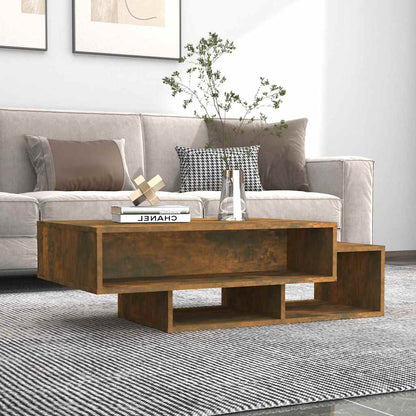 vidaXL Coffee Table Smoked Oak 105x55x32 cm Engineered Wood 1