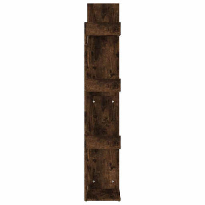 816005 vidaXL Book Cabinet 48x25,5x140 cm Smoked Oak Engineered Wood 4