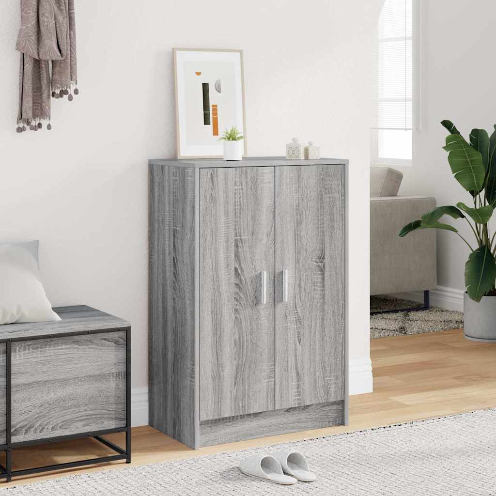 Shoe Cabinet Engineered Wood Width 60 cm Shoe Cabinet with Door Grey sonoma 92 cm