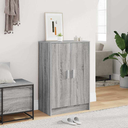 Shoe Cabinet Engineered Wood Width 60 cm Shoe Cabinet with Door Grey sonoma 92 cm