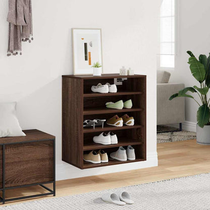 vidaXL Shoe cabinets 60 x 35 x 70 cm Brown Oak Plenty of shoe space 3