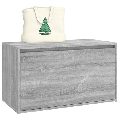 vidaXL Hall Bench 80x40x45 cm Grey Sonoma Engineered Wood 5