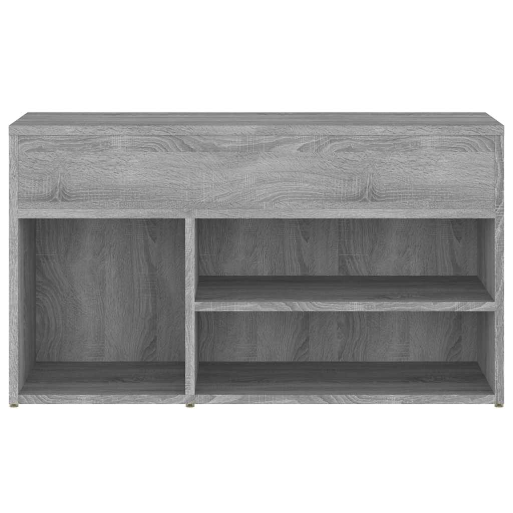 816054 vidaXL Shoe Bench Grey Sonoma 80x30x45 cm Engineered Wood 5
