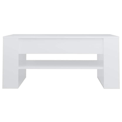 vidaXL Coffee Table White 102x55x45 cm Engineered Wood 4