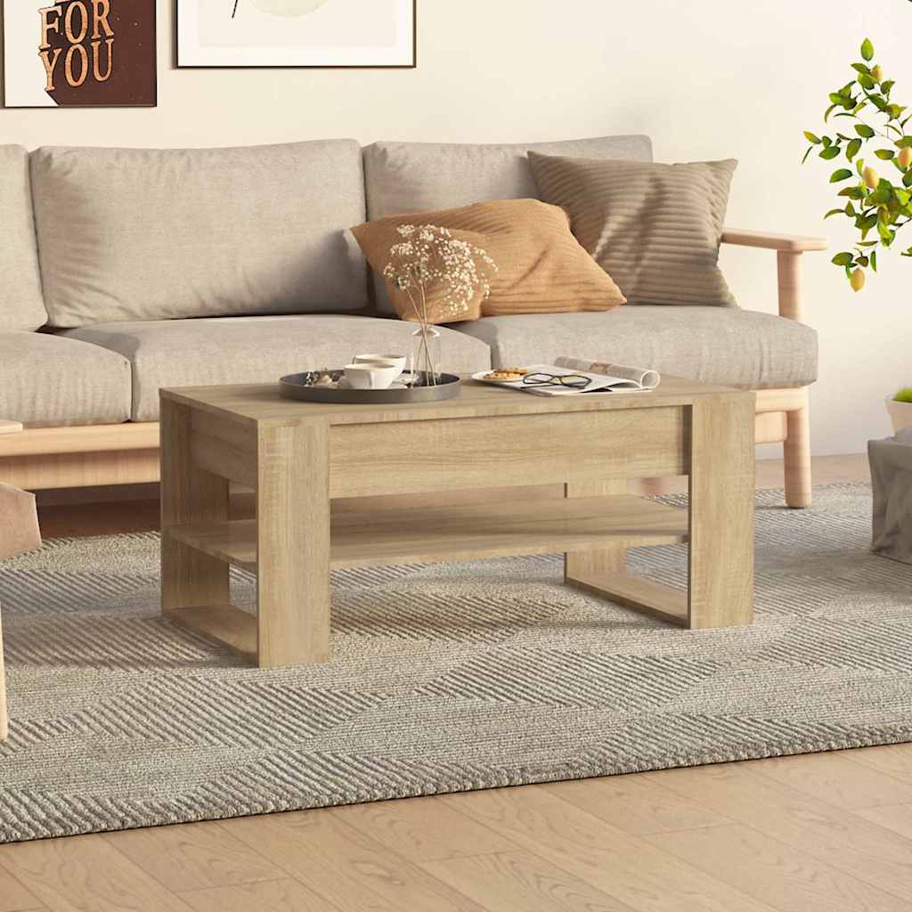 vidaXL Coffee Table | Sonoma oak | Engineered wood | Medium | Coffee Table 1
