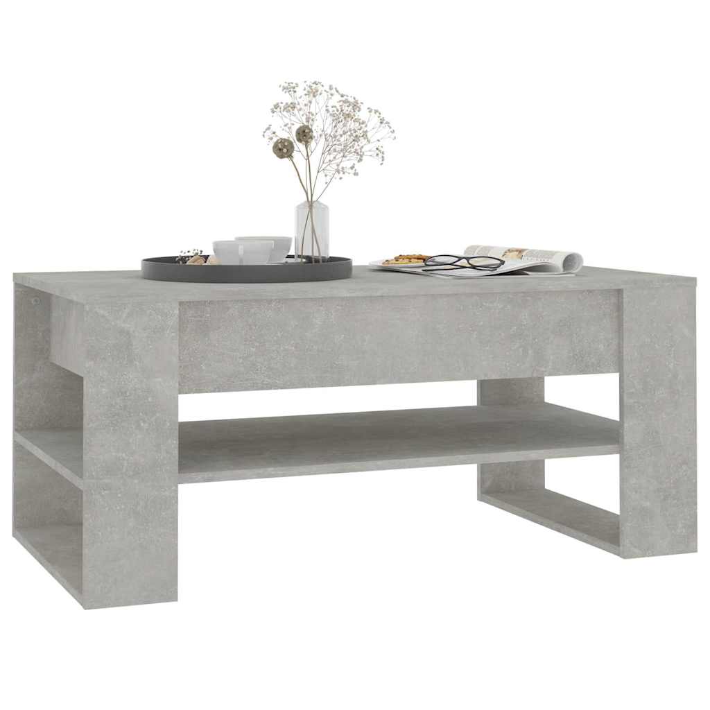 vidaXL Coffee Table | Concrete grey | Engineered wood | Medium | Coffee Table 6