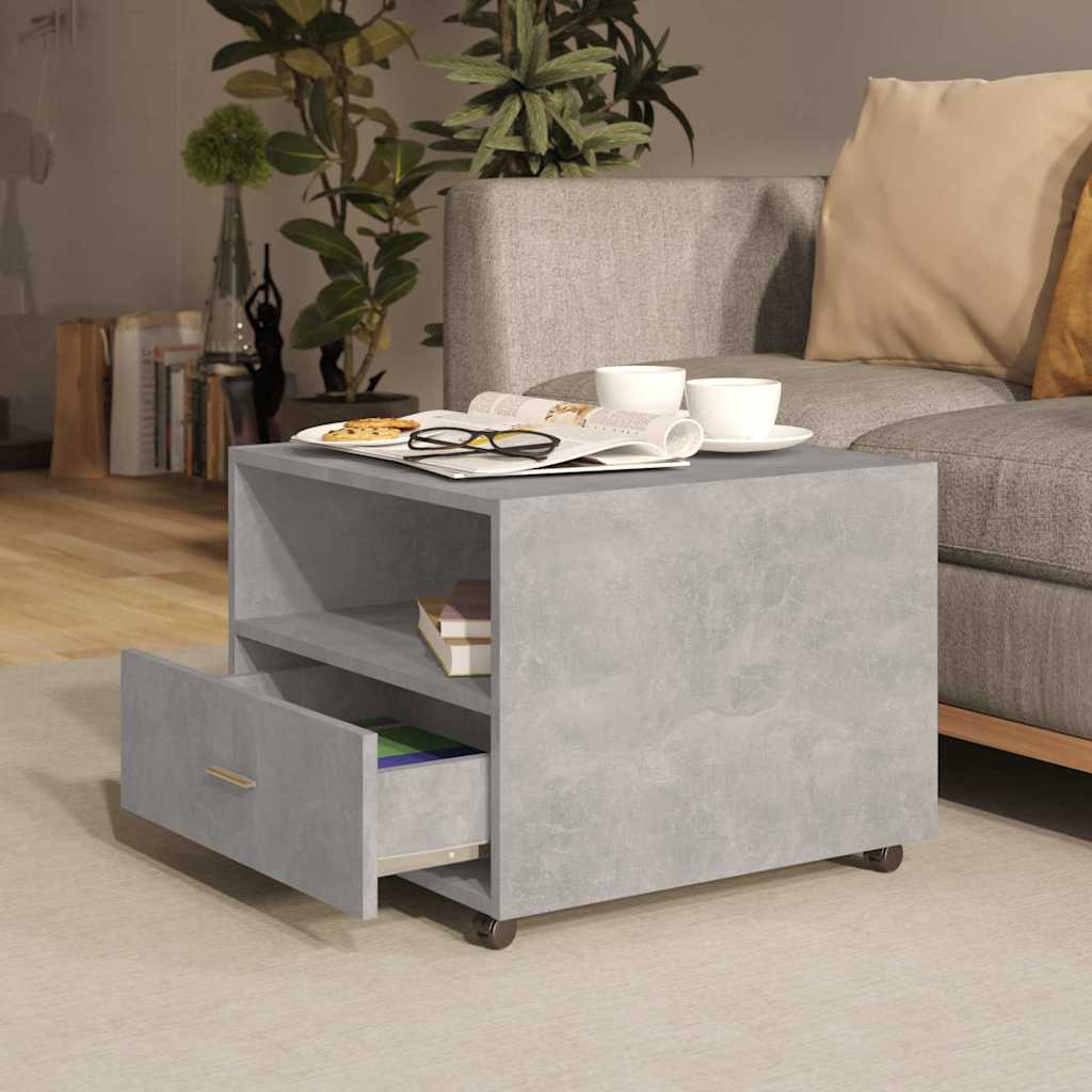 vidaXL Coffee Table Concrete Grey 55x55x40 cm Engineered Wood 3