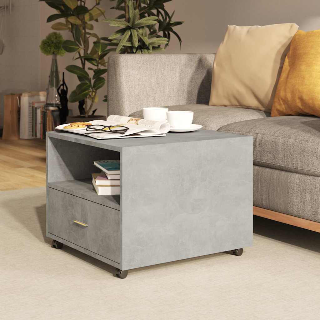 vidaXL Coffee Table Concrete Grey 55x55x40 cm Engineered Wood 1