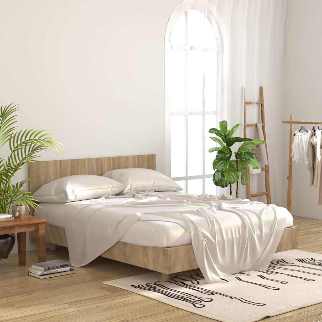 811037 vidaXL Bed Headboard Sonoma Oak 160x1,5x80 cm Engineered Wood 3