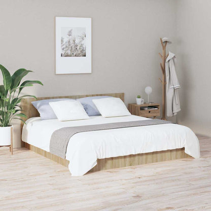 811046 vidaXL Bed Headboard Sonoma Oak 200x1,5x80 cm Engineered Wood 3