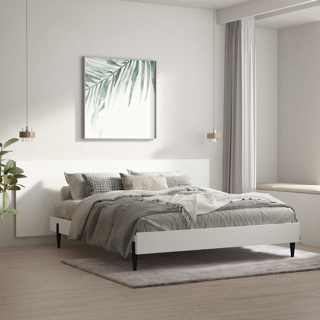 811052 vidaXL Wall Headboard White 240x1,5x80 cm Engineered Wood 1