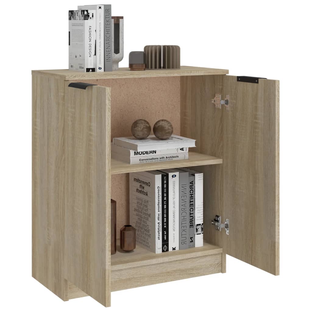 vidaXL Sideboard Sonoma Oak 60x30x70 cm Engineered Wood 6