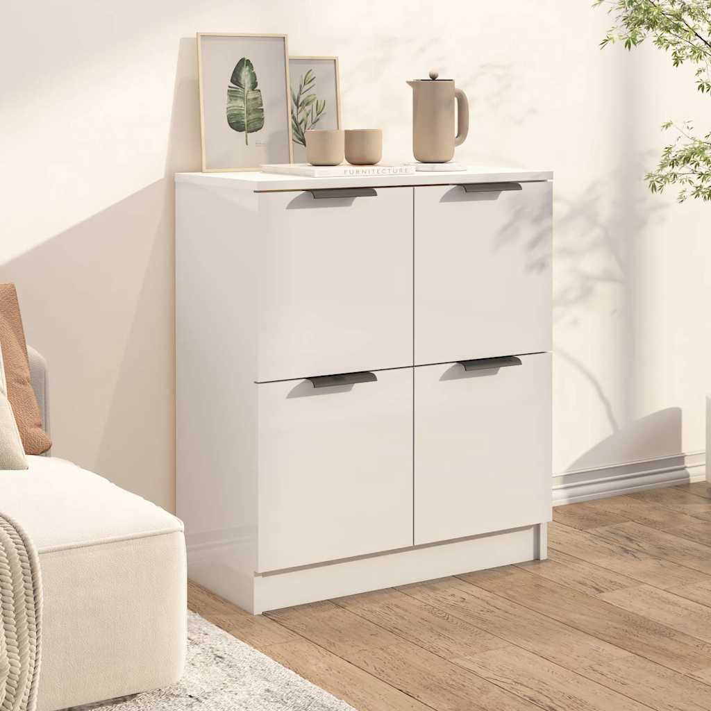 vidaXL Sideboard | White | Engineered wood | Compact | Sideboard | Rectangular 3