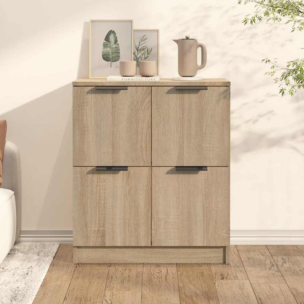 vidaXL Sideboard Sonoma Oak 60x30x70 cm Engineered Wood 1