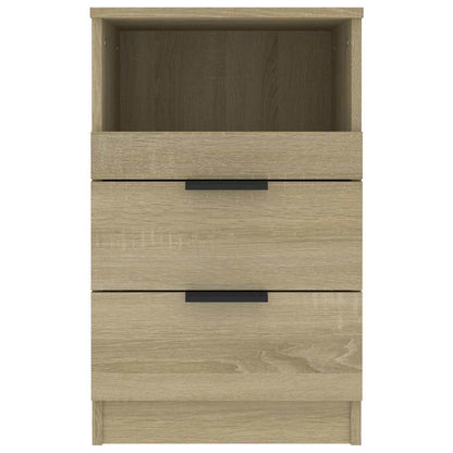 vidaXL Bedside Cabinet Sonoma Oak Engineered Wood 4