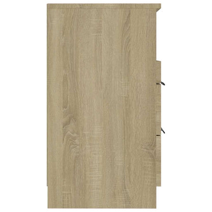vidaXL Bedside Cabinet Sonoma Oak Engineered Wood 6