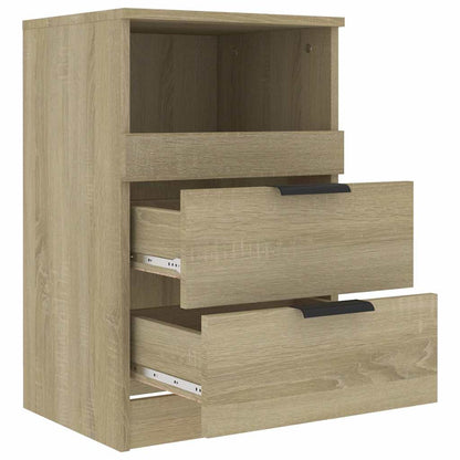 vidaXL Bedside Cabinet Sonoma Oak Engineered Wood 5