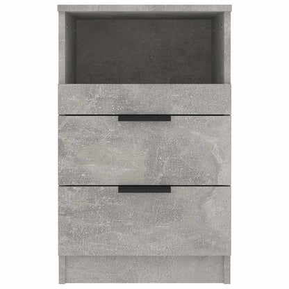 vidaXL Bedside Cabinet Concrete Grey Engineered Wood 4