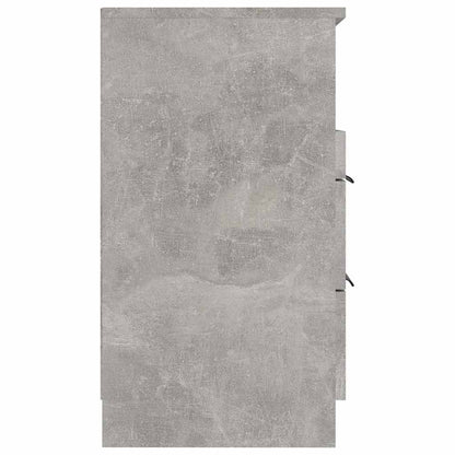 vidaXL Bedside Cabinet Concrete Grey Engineered Wood 6