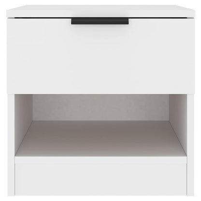 vidaXL Bedside Cabinets 2 pcs White Engineered Wood 4