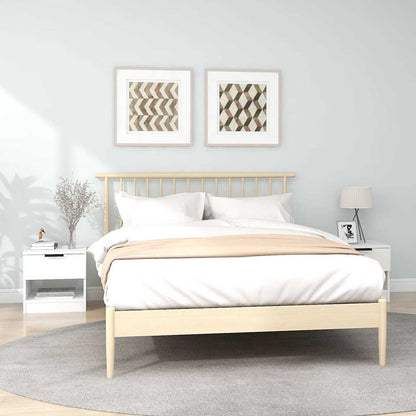 vidaXL Bedside Cabinets 2 pcs White Engineered Wood 1