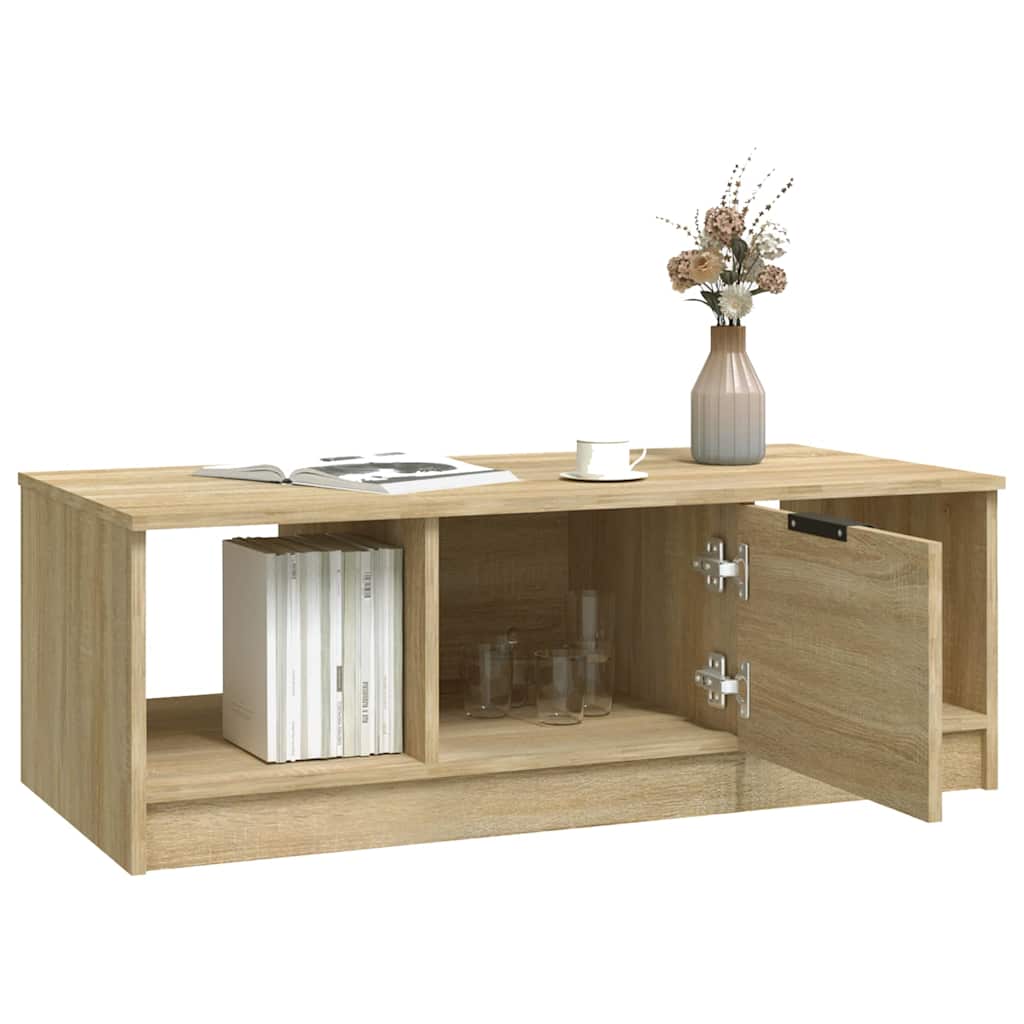 vidaXL Coffee Table | Sonoma oak | Engineered wood | 102x50x36 cm | Coffee Table 6
