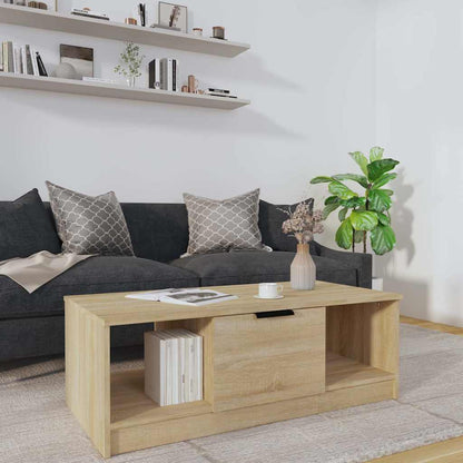 vidaXL Coffee Table | Sonoma oak | Engineered wood | 102x50x36 cm | Coffee Table 1