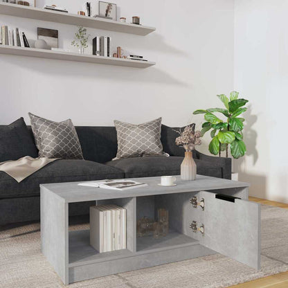 Coffee Table 102x50x36 cm Engineered Wood Concrete grey