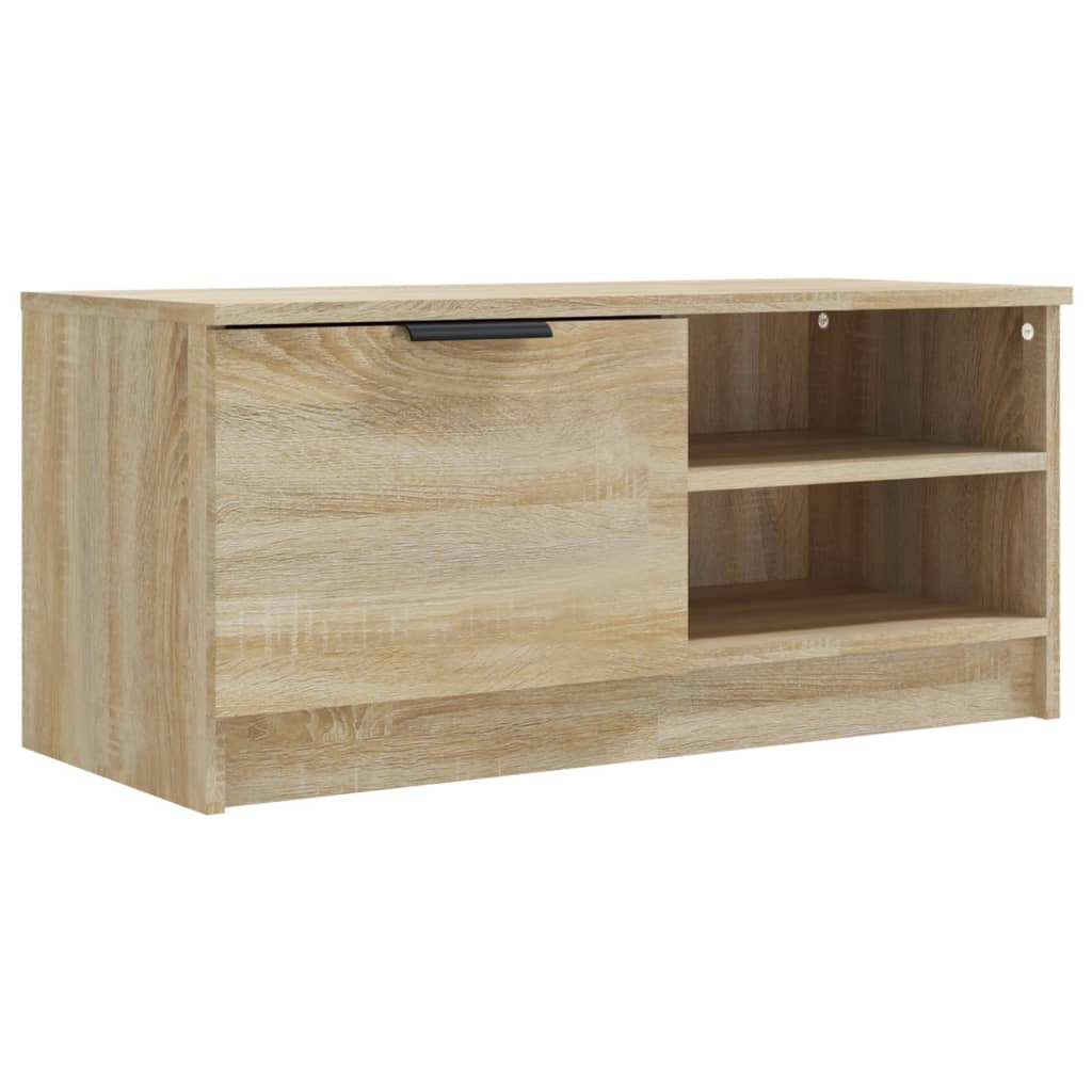 vidaXL TV Cabinet Sonoma Oak 80x35x36,5 cm Engineered Wood 2