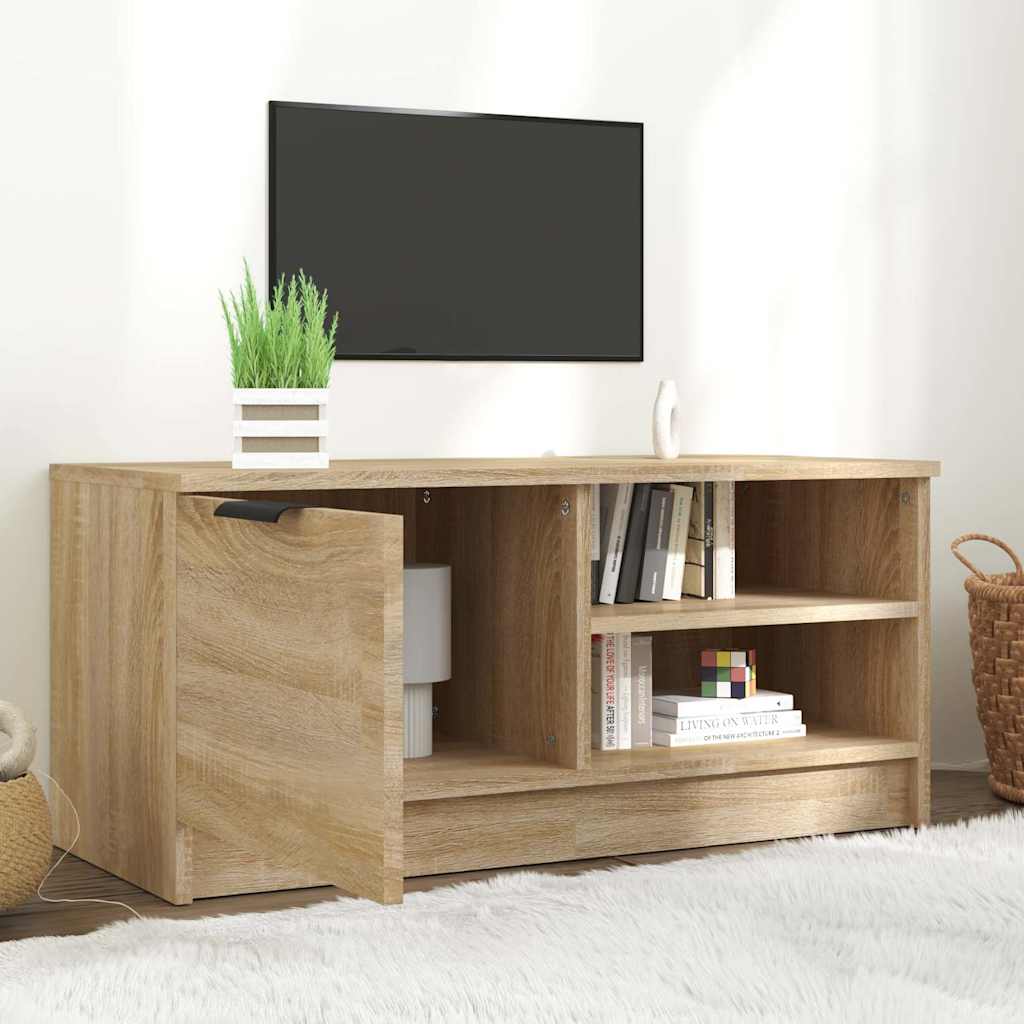 vidaXL TV Cabinet Sonoma Oak 80x35x36,5 cm Engineered Wood 3