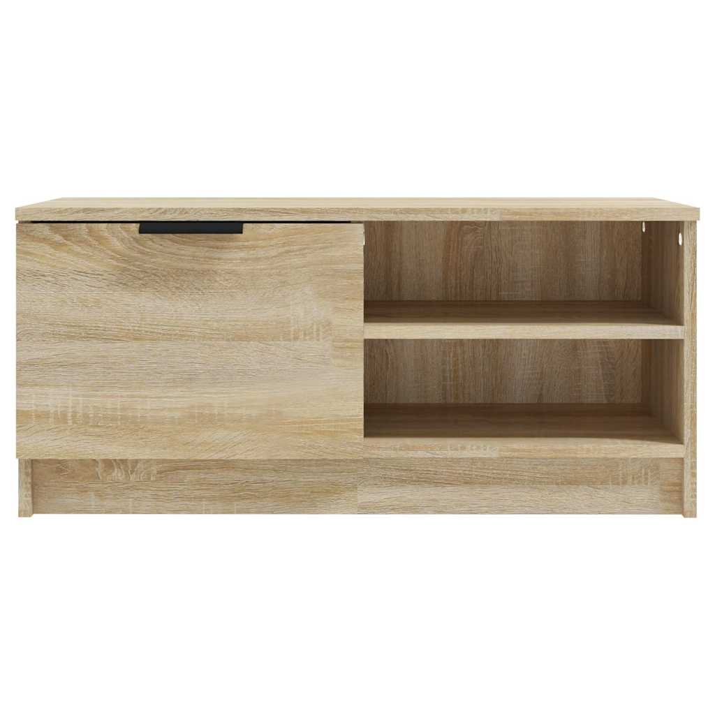 vidaXL TV Cabinet Sonoma Oak 80x35x36,5 cm Engineered Wood 4