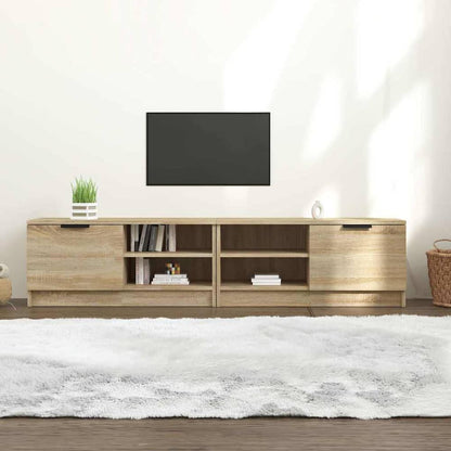 TV Cabinet Set 80x35x36.5 cm Engineered Wood 2 pcs Sonoma oak