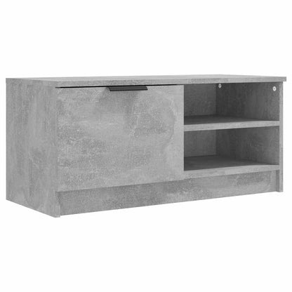 vidaXL TV Cabinet Concrete Grey 80x35x36,5 cm Engineered Wood 2