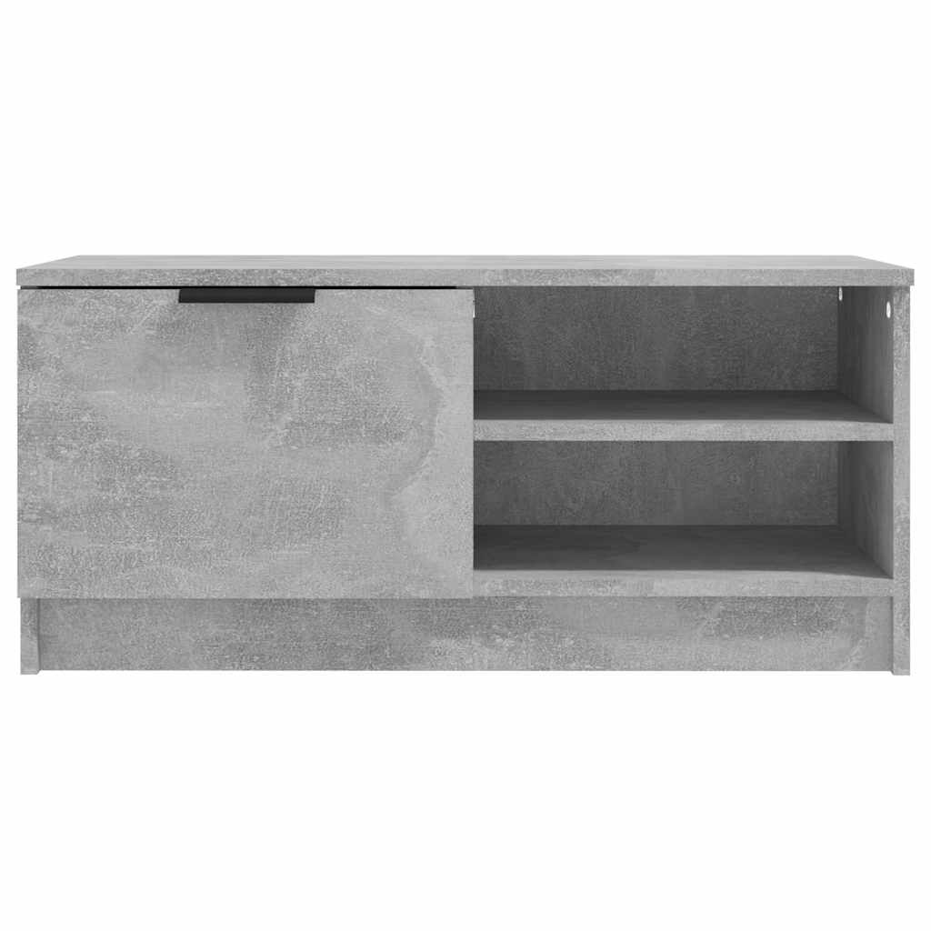 vidaXL TV Cabinet Concrete Grey 80x35x36,5 cm Engineered Wood 4