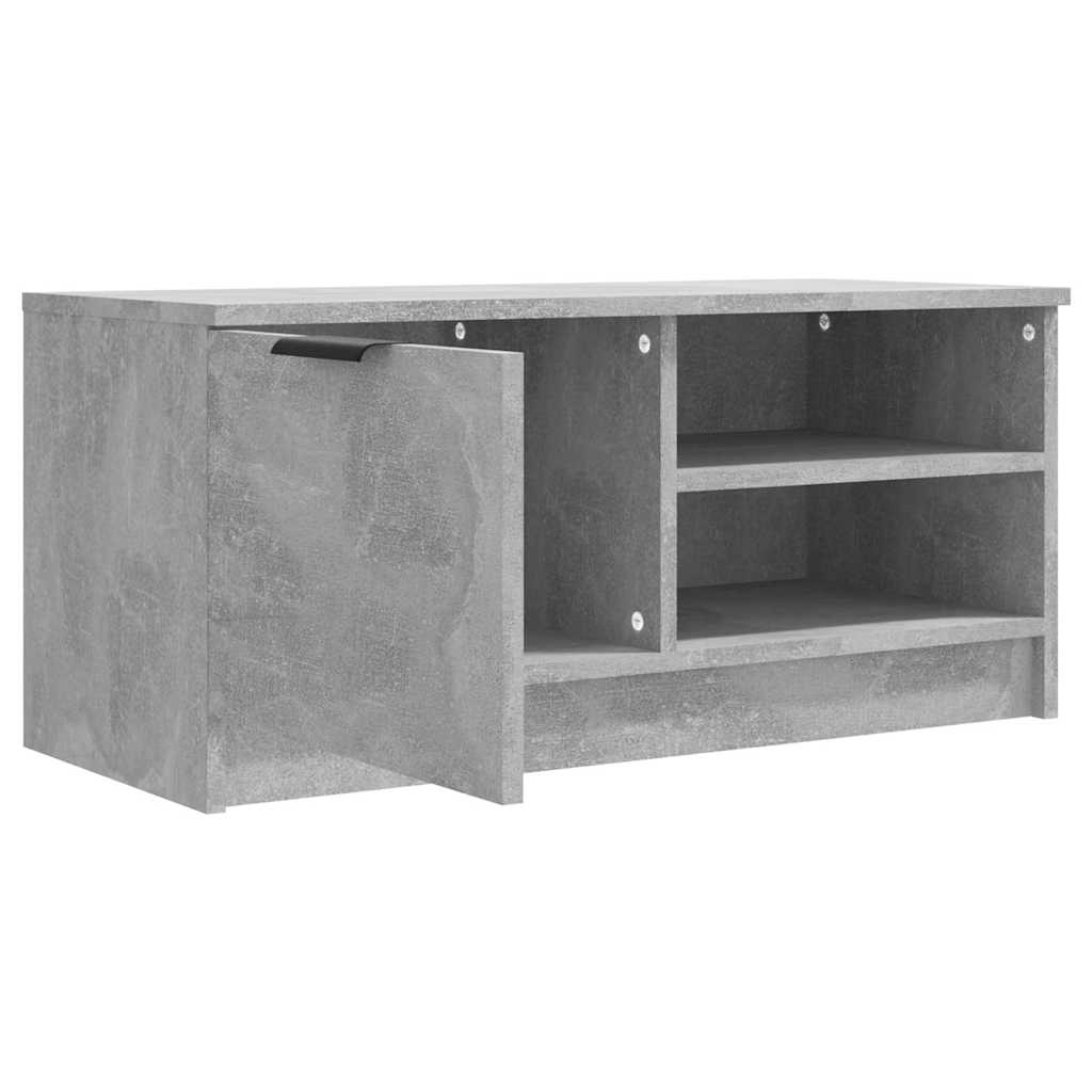 vidaXL TV Cabinet Concrete Grey 80x35x36,5 cm Engineered Wood 5