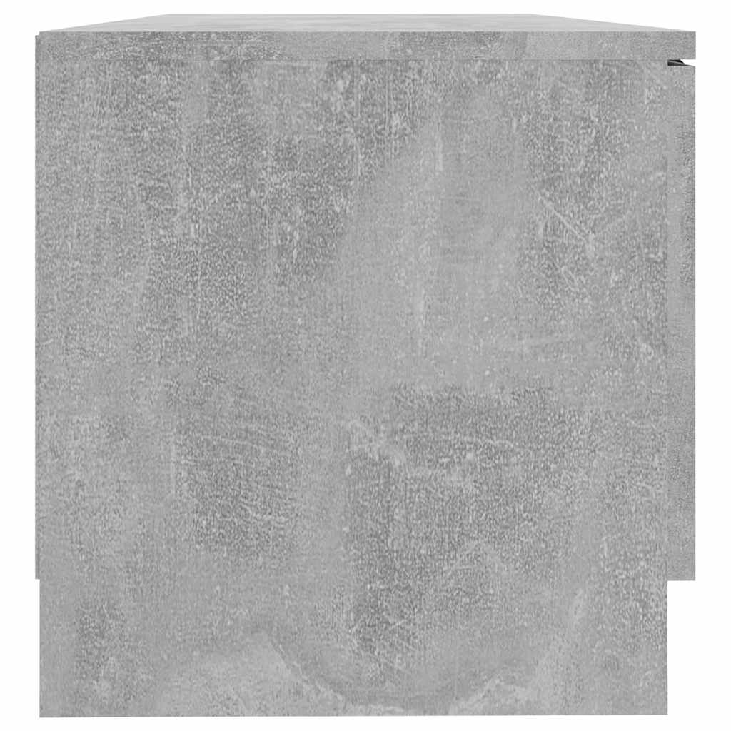 vidaXL TV Cabinet Concrete Grey 80x35x36,5 cm Engineered Wood 6