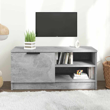 vidaXL TV Cabinet Concrete Grey 80x35x36,5 cm Engineered Wood 1