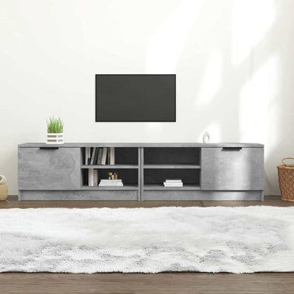 TV Cabinet Set 80x35x36.5 cm Engineered Wood 2 pcs Concrete grey
