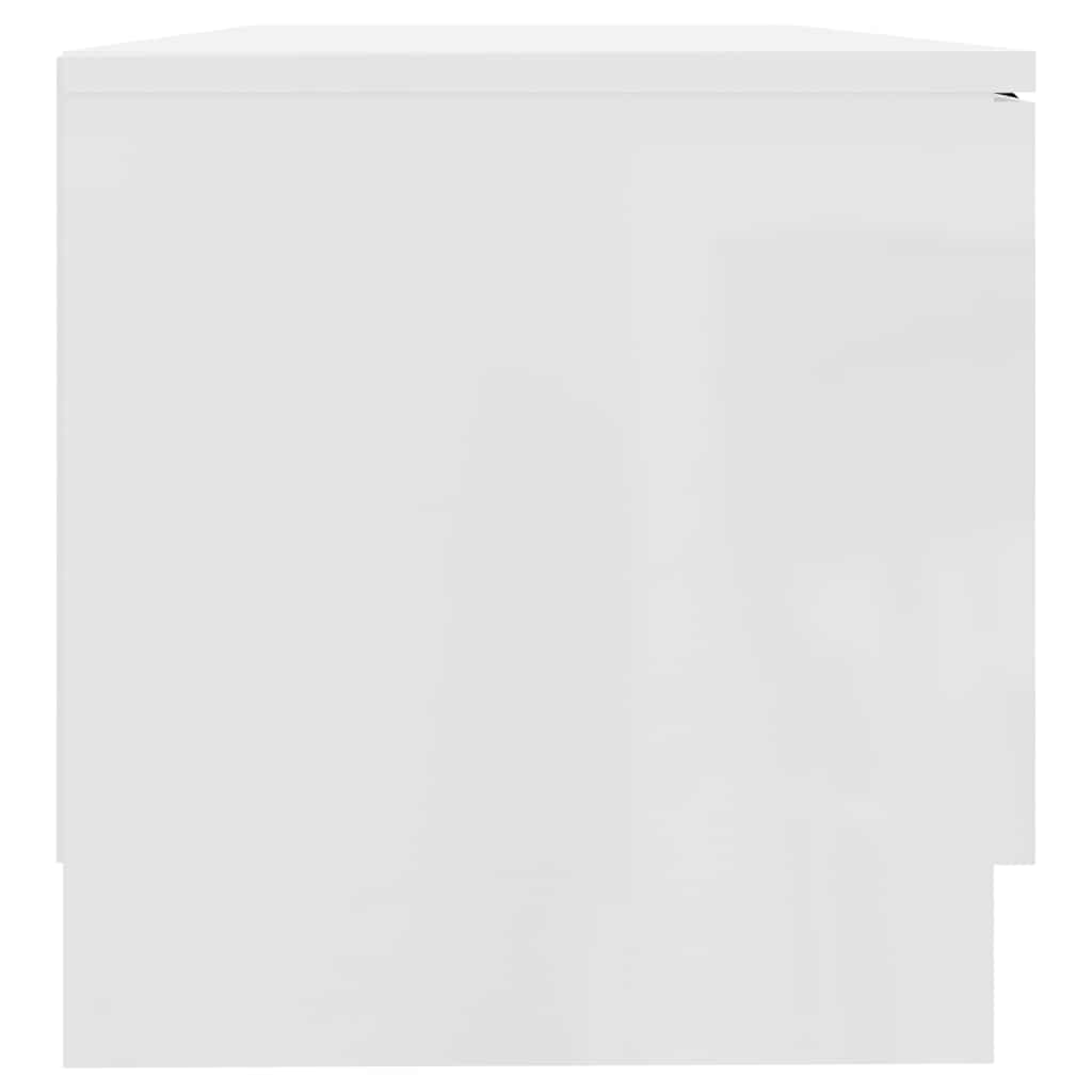 vidaXL TV Cabinet High Gloss White 80x35x36,5 cm Engineered Wood 6